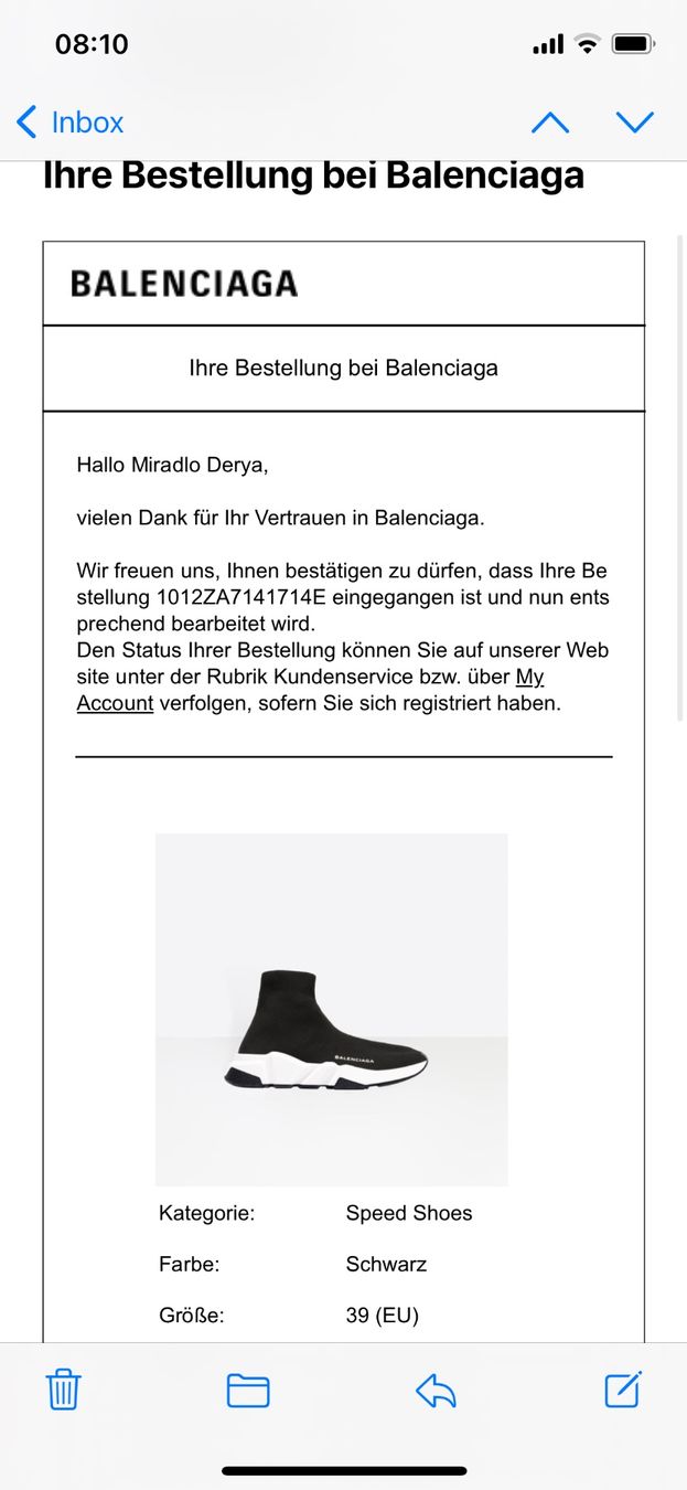 Balenciaga Scarpe da donna: Balenciaga Speed Gr.39 black – Usato da Glattpark(Opfikon) venduto da der_dh8z 5