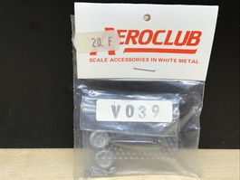 Aeroclub V039 Zubehör in Weissmetall, neuwertig!1:72