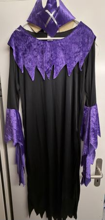 Halloween Hexe Kostüm Kleid mit Kopfband gut
