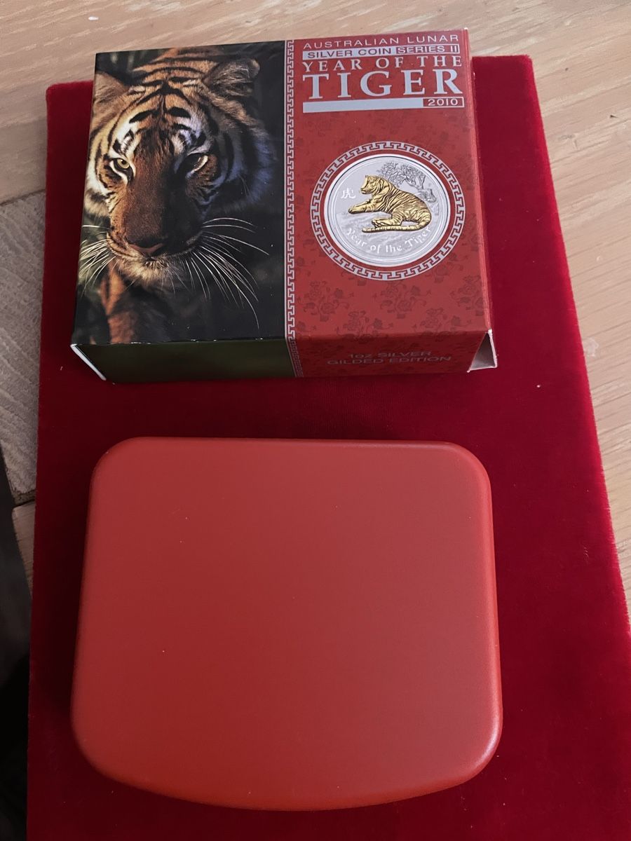 Alle Münzen: Lunar 2 Tiger 2010 Gilded – Neu und originalverpackt aus Obergösgen von Camaro_zl1 2
