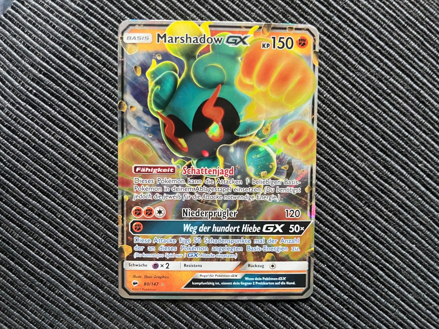 Pokémon Carte collezionabili: Pokemon Marshadow GX Burning Shadows near Mint – Nuovo (secondo la descrizione) da Wabern venduto da Collectfun