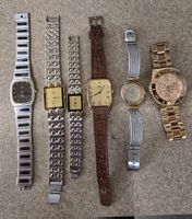 Diverse Uhren 6 Stück, Eterna, Rado 2, Bucherer 2, Guess