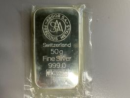 50g Silberbarren ARGOR S.A.