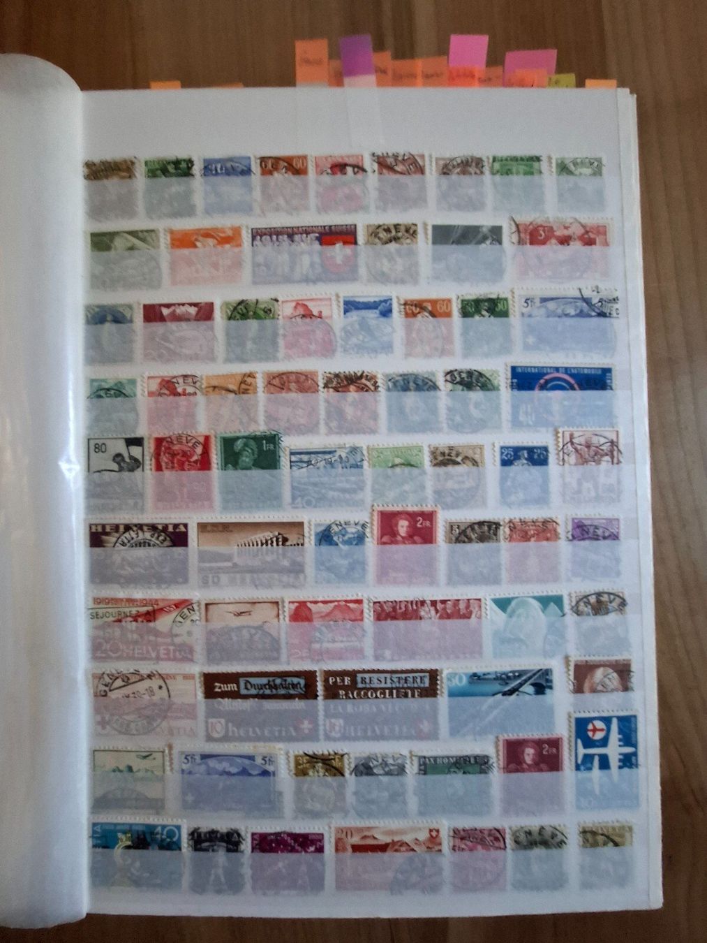 Tutti i francobolli: 71 Schweizer Briefmarken mit Stempel "Genève" – Usato da Frauenfeld venduto da Interessent1