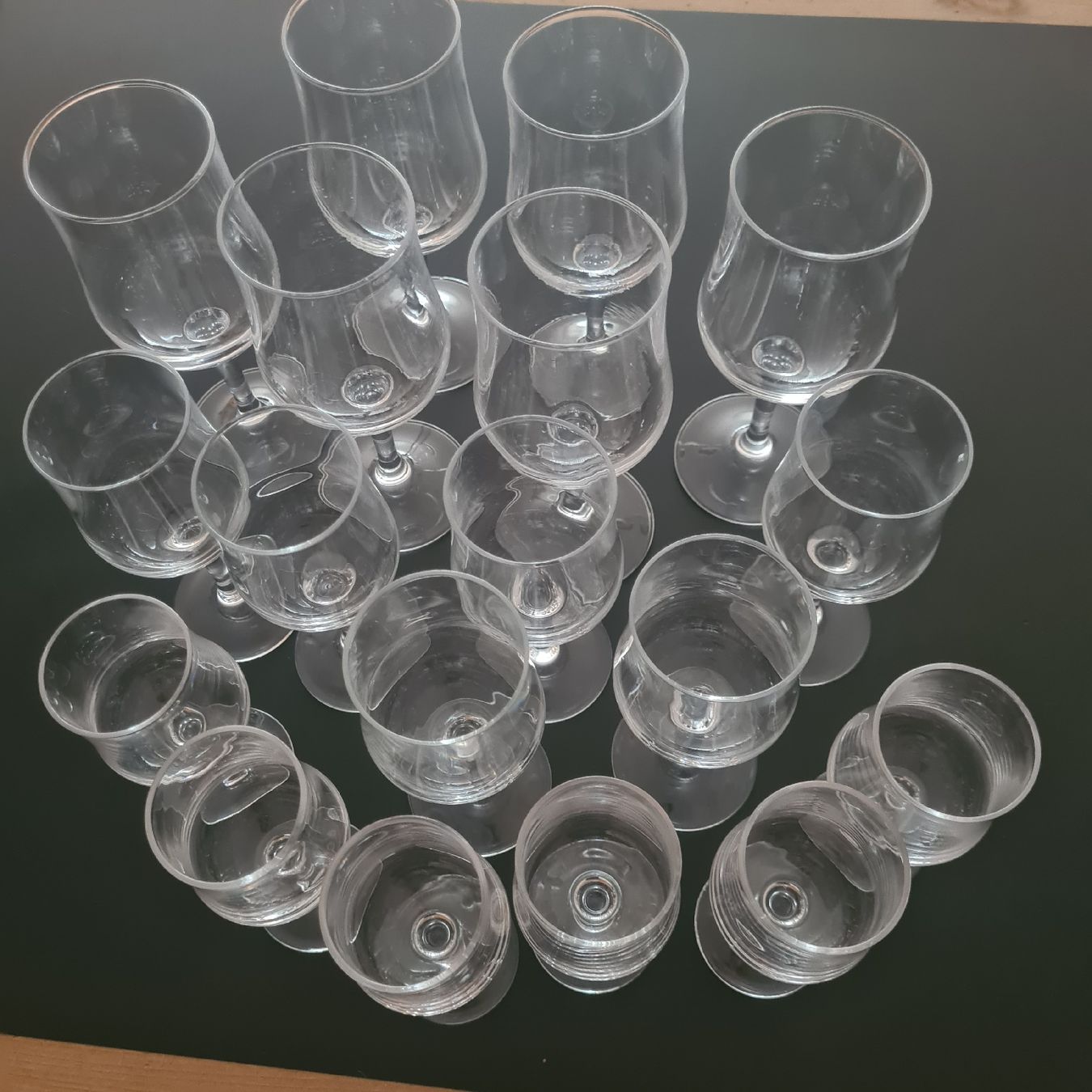 Gläser: Rot- Weiss- Schnaps Gläser Set  a' 6 Stück – Gebraucht aus Steinen von turbogeiss99 6