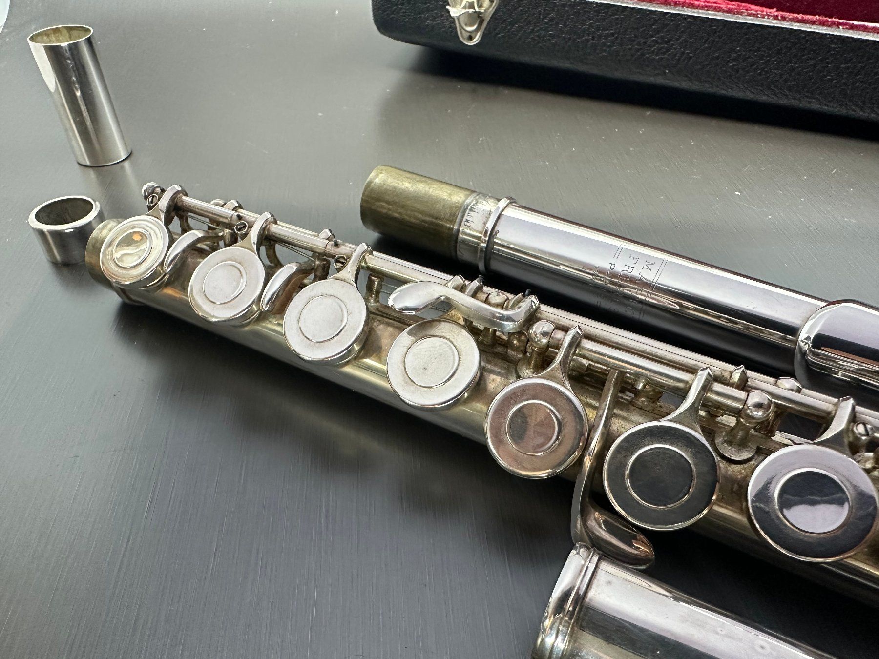 Strumenti musicali: Querflöte Martin Freres Paris 1740, Silbern – Usato da Arisdorf venduto da Liquidus 3