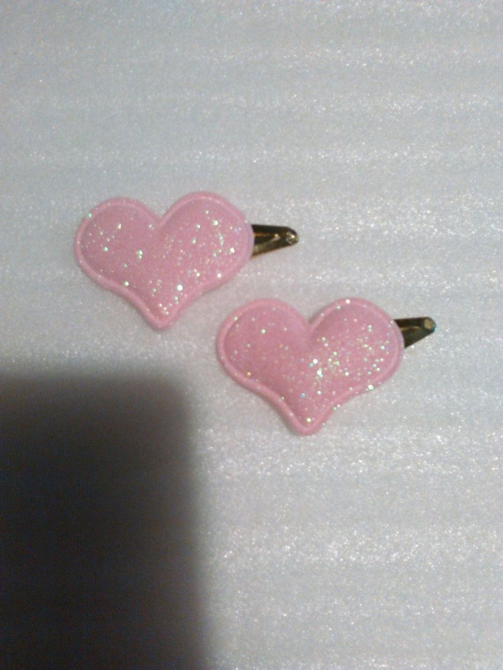 Accessori per capelli: HAARKLIPS;2 heartzen,roserot – Nuovo (secondo la descrizione) da Basel venduto da bijoutrie_4 4