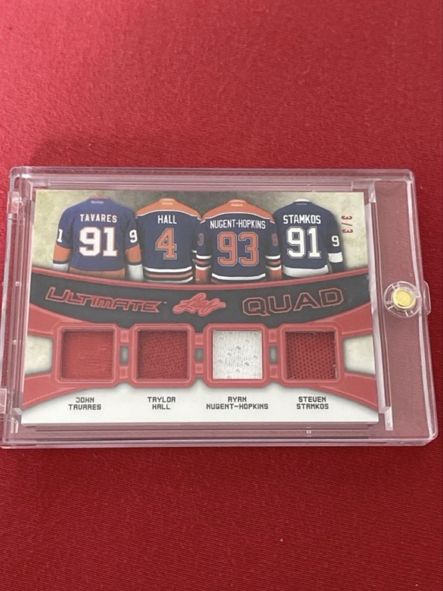 Topps Cartes à collectionner: Carte de collection Leaf Ultimate Quad 3/3 – Neuf (Voir description) à Vallamand par dyl_xr29 2