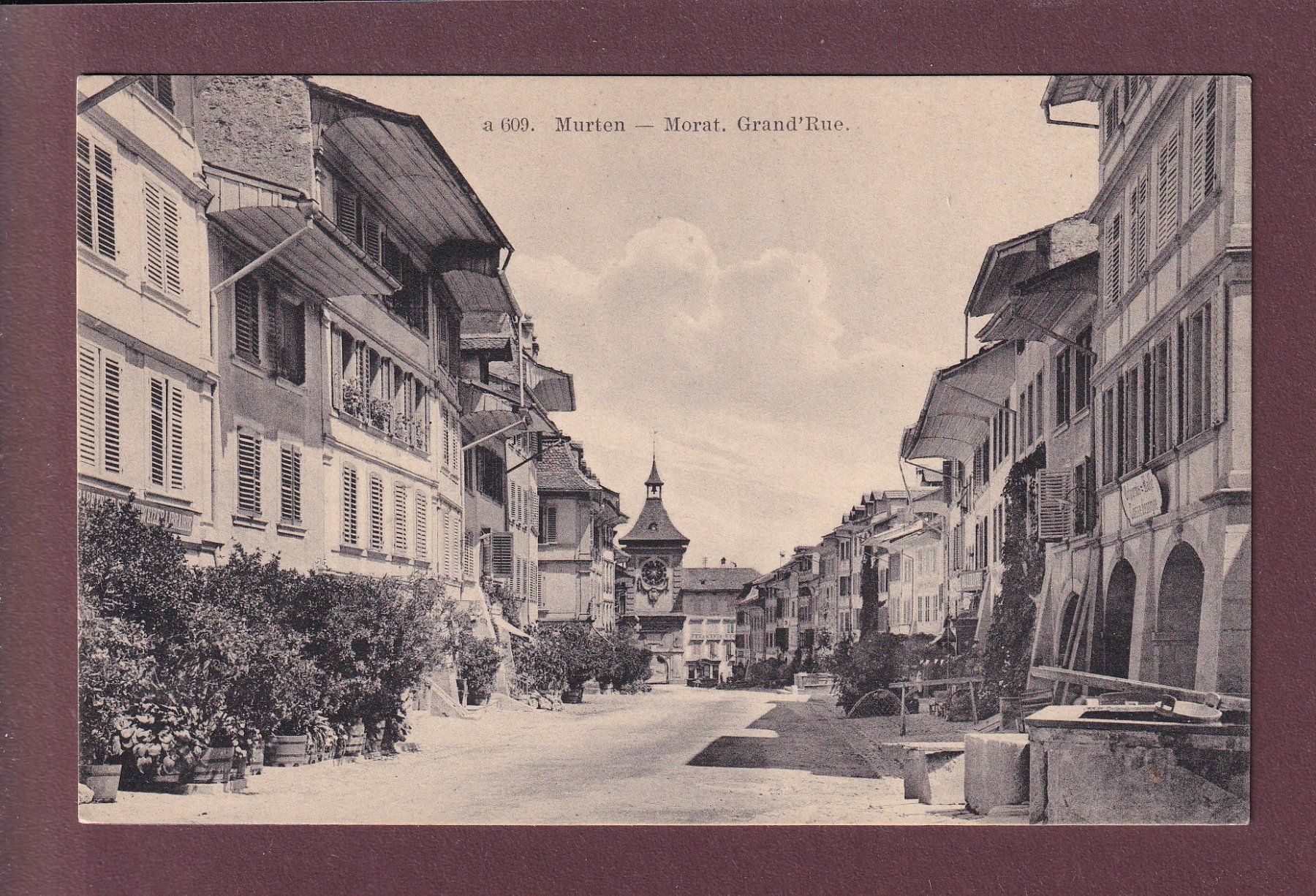 Ansichtskarten: MURTEN / MORAT - Grand Rue – Gebraucht aus Pully von nicecards