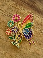 Pin Schmetterling Blumen