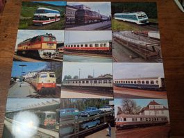 12 Postkarten Züge Deutsche Bahn
