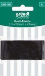 Breit-Elastik 28 mm x 1 m schwarz  gummiband Schlüpfer Gummi