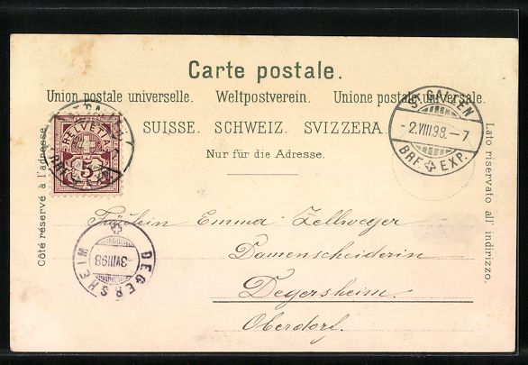Cartoline postali: Litho St. Gallen, Gasthaus Freudenberg,  – Usato da Berlin venduto da bartko-reher 1