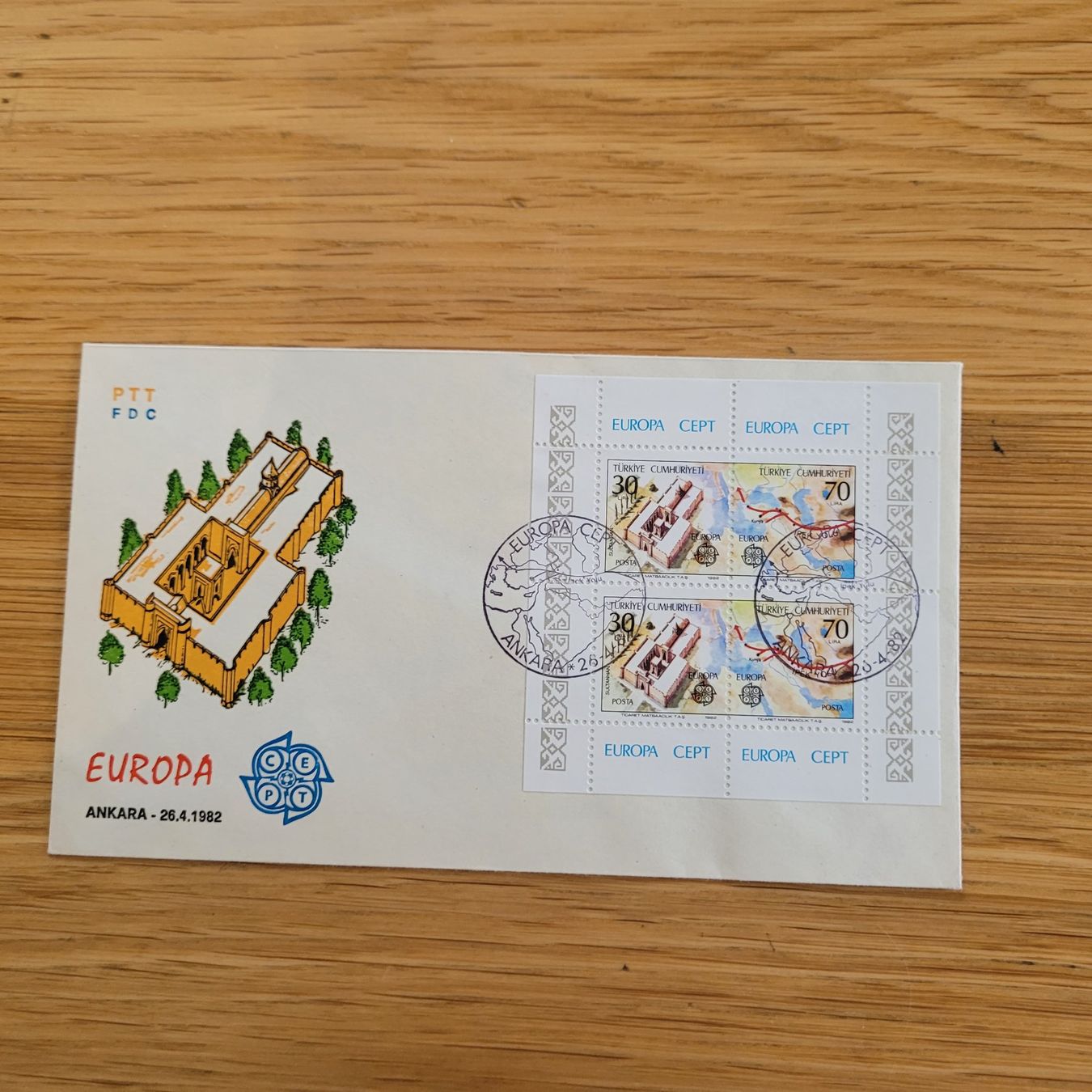 Tous les timbres: FDC Mit Kleinbogen Europa Cept 1982 – D'occasion à Biel/Bienne par Destockweb