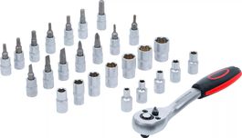 Steckschlüssel-Satz, (1/4"), 4 - 13 mm, 27-tlg.