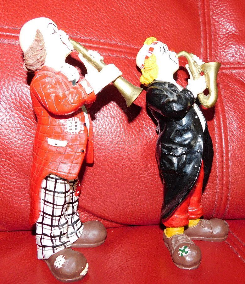 Figurines: 5 Clowns. H ca. 20 cm – D'occasion à Villnachern par Niggo0 6