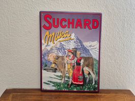 Emailschild Milka Suchard Schokolade Emaille Schild Reklame