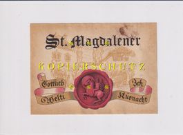 Etikette für Wein - St. Magdalener /bd