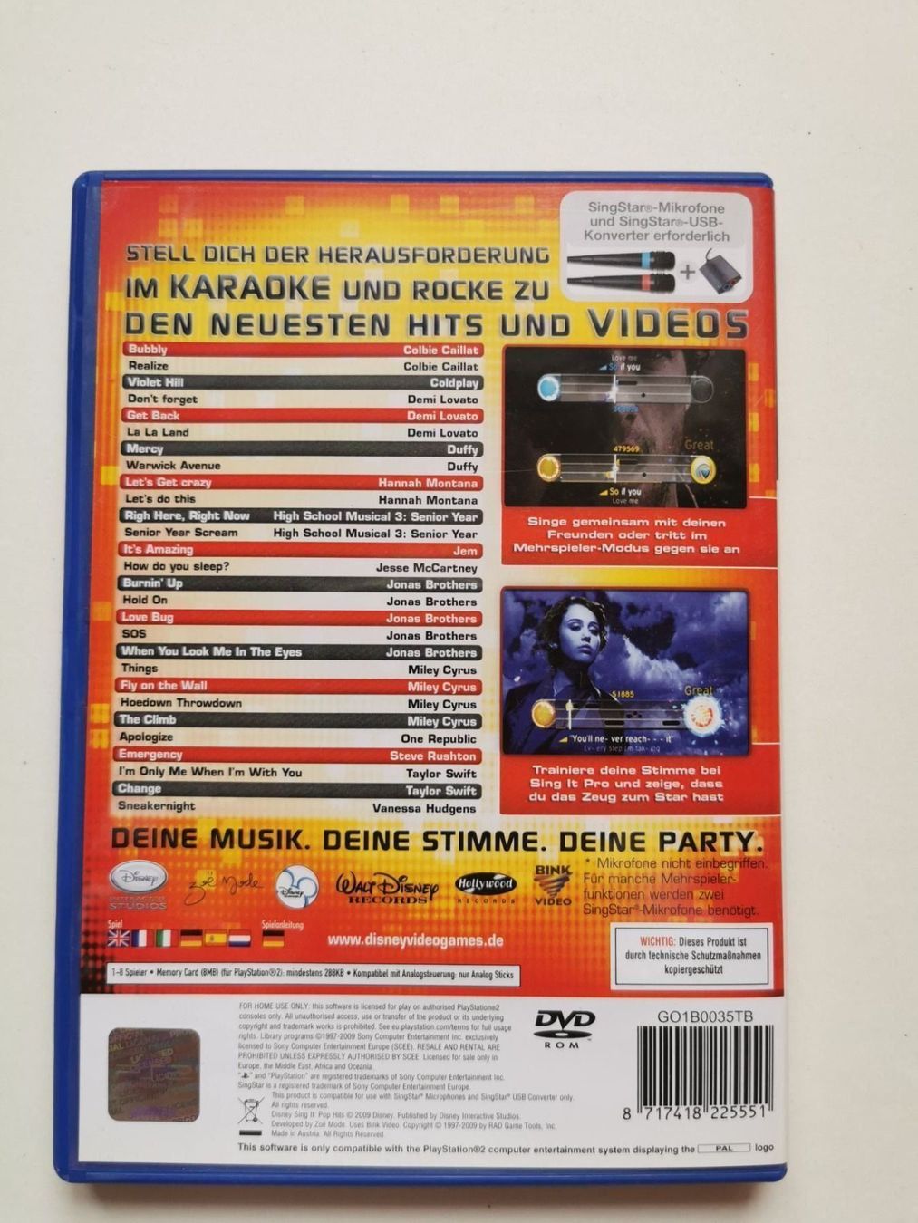 Sony Giochi: Ps 2 - Sing It Pop Hits – Usato da Lenzburg venduto da eyworld 2