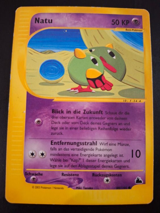 Skyridge e-Reader Natu - Pokemon Karte DE (Gebraucht) in Dübendorf für ...