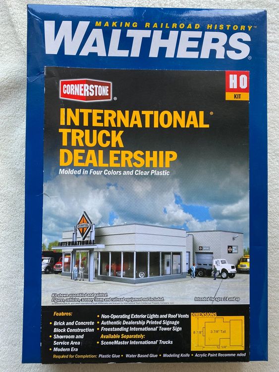 Walthers INTERNATIONAL Truck Dealership Showroom H0 1:87 OVP | Kaufen ...