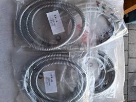 4x Brauseschlauch Duschschlauch Metall 1500mm 1/2"x1/2" Neu