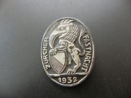 Plakette Zürcher Fasnacht 1932