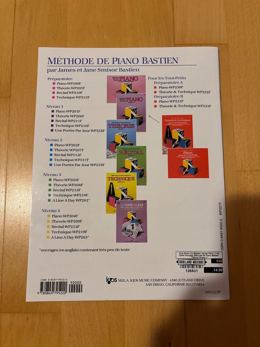 Libri: MÉTHODE DE PIANO BASTIEN THÉORIE NIVEAU 2 – Nuovo (secondo la descrizione) da Châtel-St-Denis venduto da Mel-Stef 1