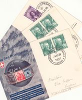 TdB 1938 Karten mit Sonderstempel D, F, I