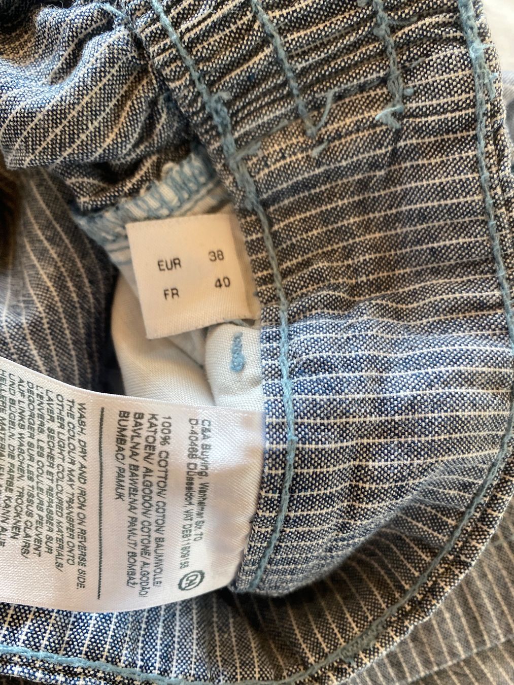 C&A Hosen: C&A SHORTS GR.38/M gestreift blau/weiss maritim kurze Hose – Neu (gemäss Beschreibung) aus Frauenfeld von Boldi46 1