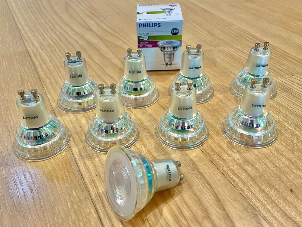 9 Philips CorePro LED Spots 4.6W GU10 2700K (warmweiss) (Neu (gemäss ...