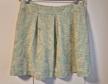 HALLHUBER Donna     tweed rock skirt     mint    Gr. 40