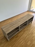 TV Board Holzoptik grau mit Kabelmanagement gebraucht