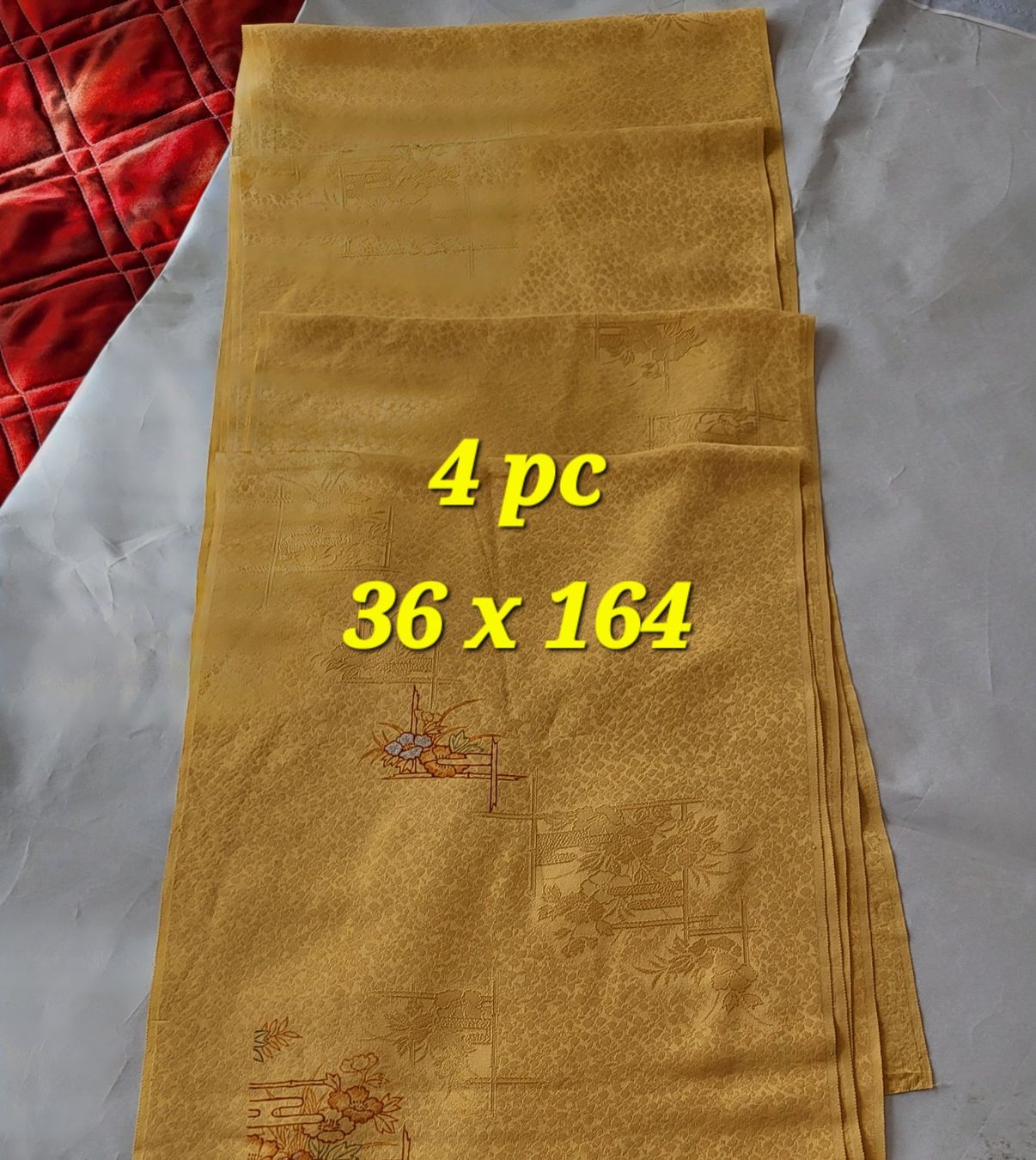 Tessuti: Tissu soie jaune – Nuovo (secondo la descrizione) da Fribourg venduto da VictoriaShop7 1