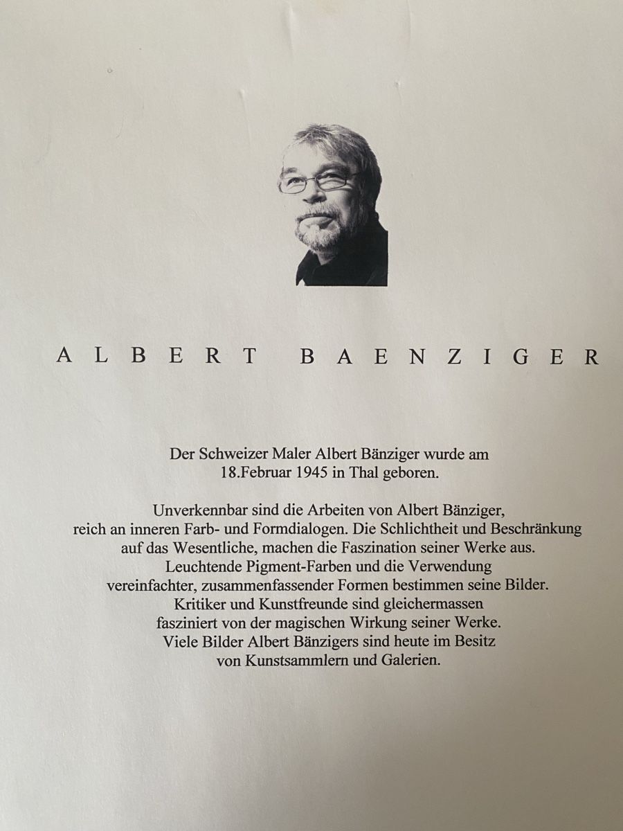 Dipinti: ALBERT BÄNZIGER CH  SKORPION STERNZEICHEN – Usato da St. Gallen venduto da Goldband 4