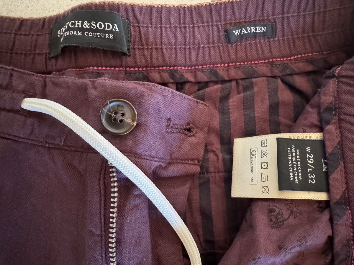 Maison Scotch Pantaloni: SCOTCH & SODA Cotton Linen pants – Usato da Gümligen venduto da PSK 2