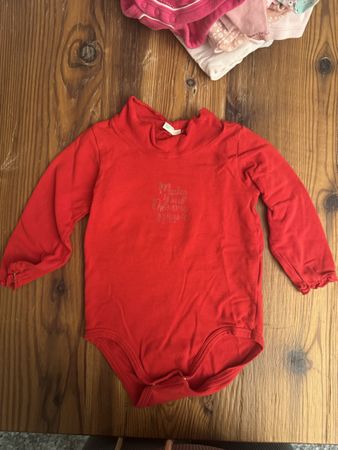 Benetton Baby Body, Gr. 74, rot, Langarm für den Winter