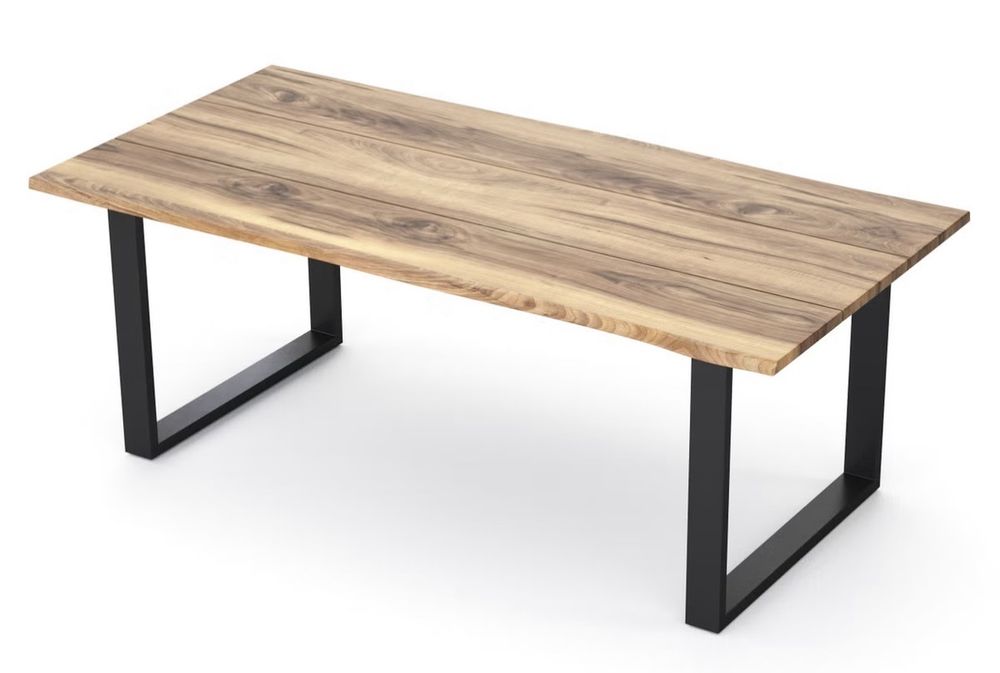 Massivholztisch mit Sitzbank, Akazie, 180cm 3