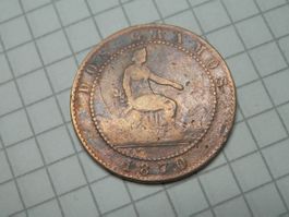 Spanien 2 Centimos, 1870