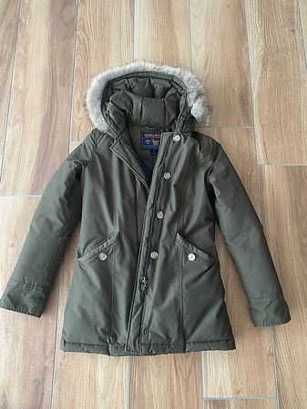 Woolrich Daunenparka mit Pelzkragen Grösse S