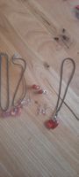 Schmuckset Ketten und Ohrringe mit Herzmotiven gebraucht
