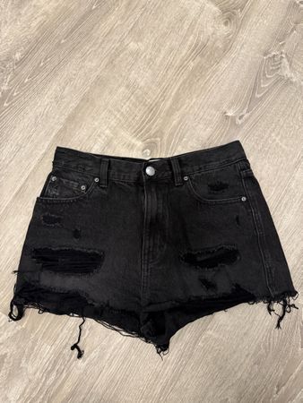 Pull&Bear Jeansshorts schwarz Grösse 36