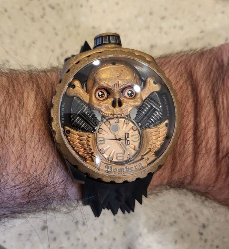 Bomberg Montres: Bomberg Bolt-68 Skull Rider Bronze Automatic – Neuf (Voir description) à Chabrey par Horology 2