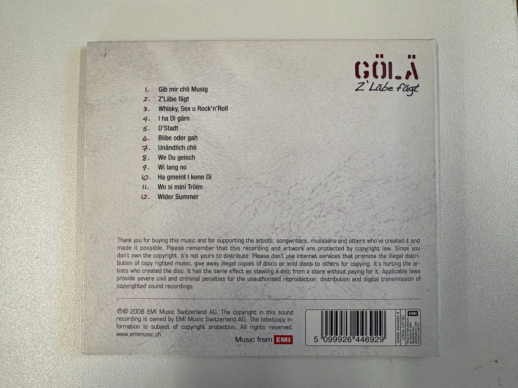 CD: Gölä - z'Läbä fägt – Usato da Oberbütschel venduto da SimBla91 1