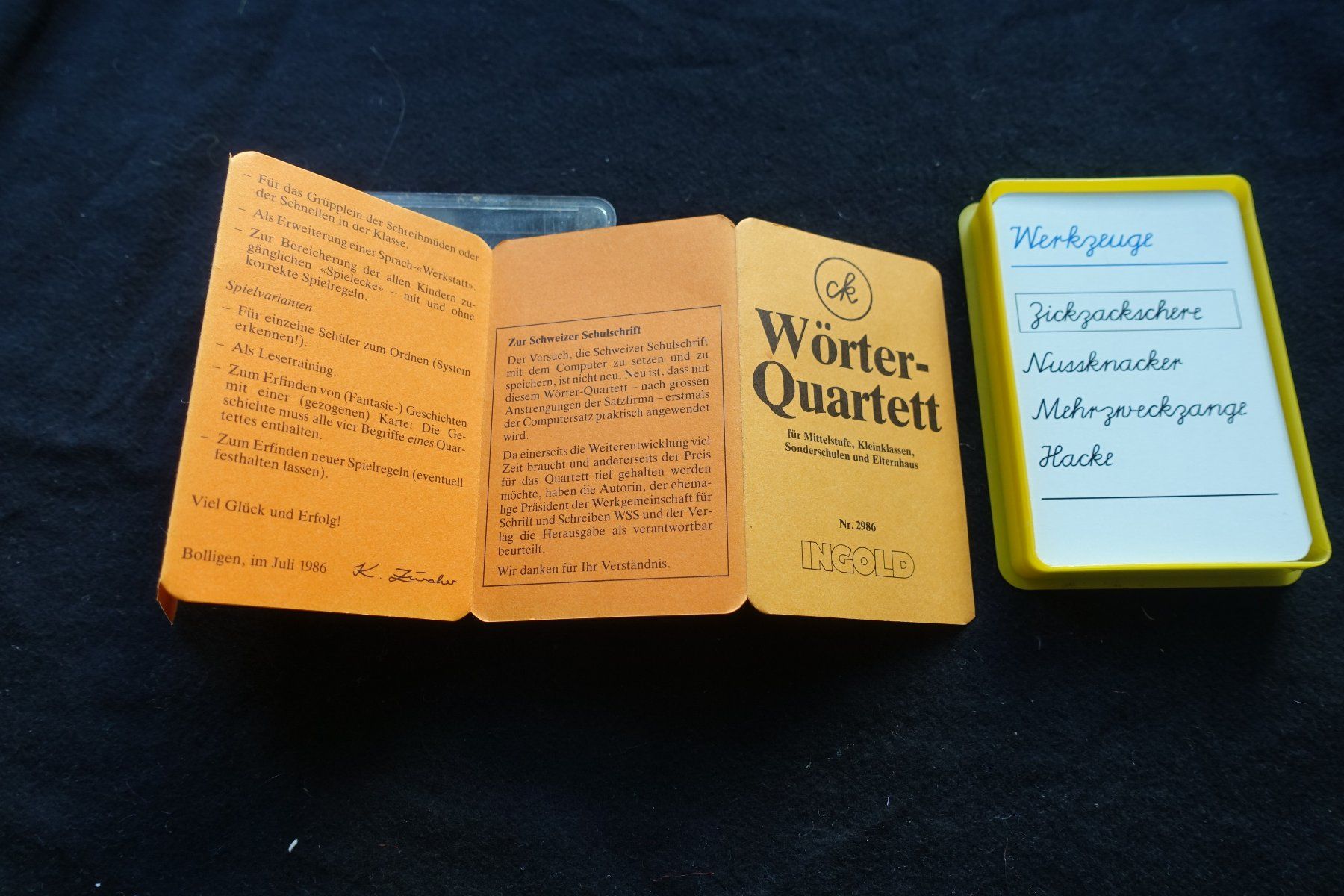 Giochi: Quartett Wörter-Quartett Ingold komplett – Usato da Gutenswil venduto da Optico 1