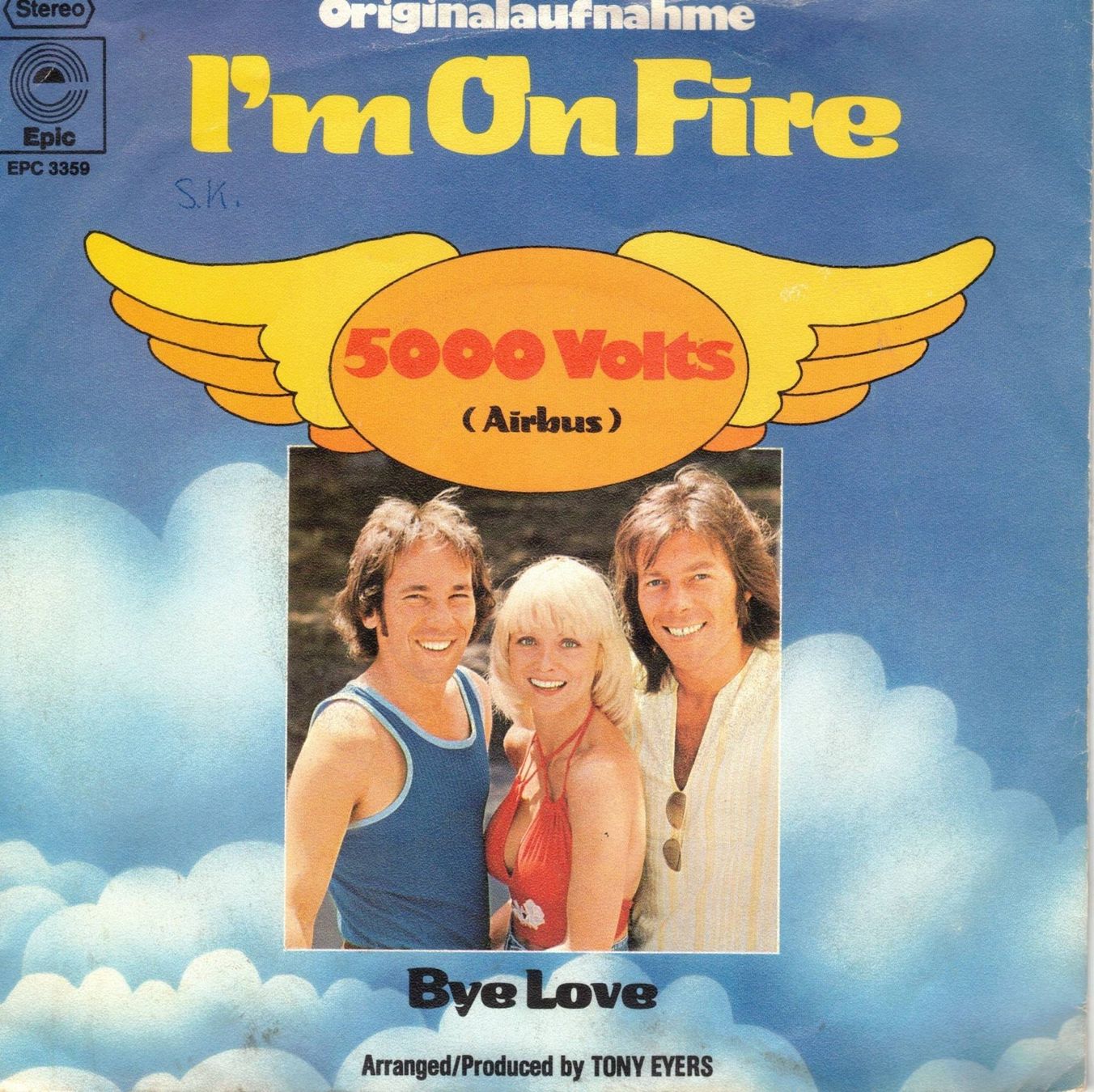 Dischi in vinile: 5000 Volts  --  I`m on fire  Single7 – Usato da Rheinau venduto da asteng
