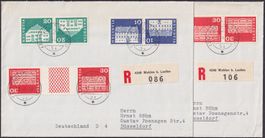 S69+S70+S71 (Baudenkmäler) auf FDC von Wahlen bei Laufen