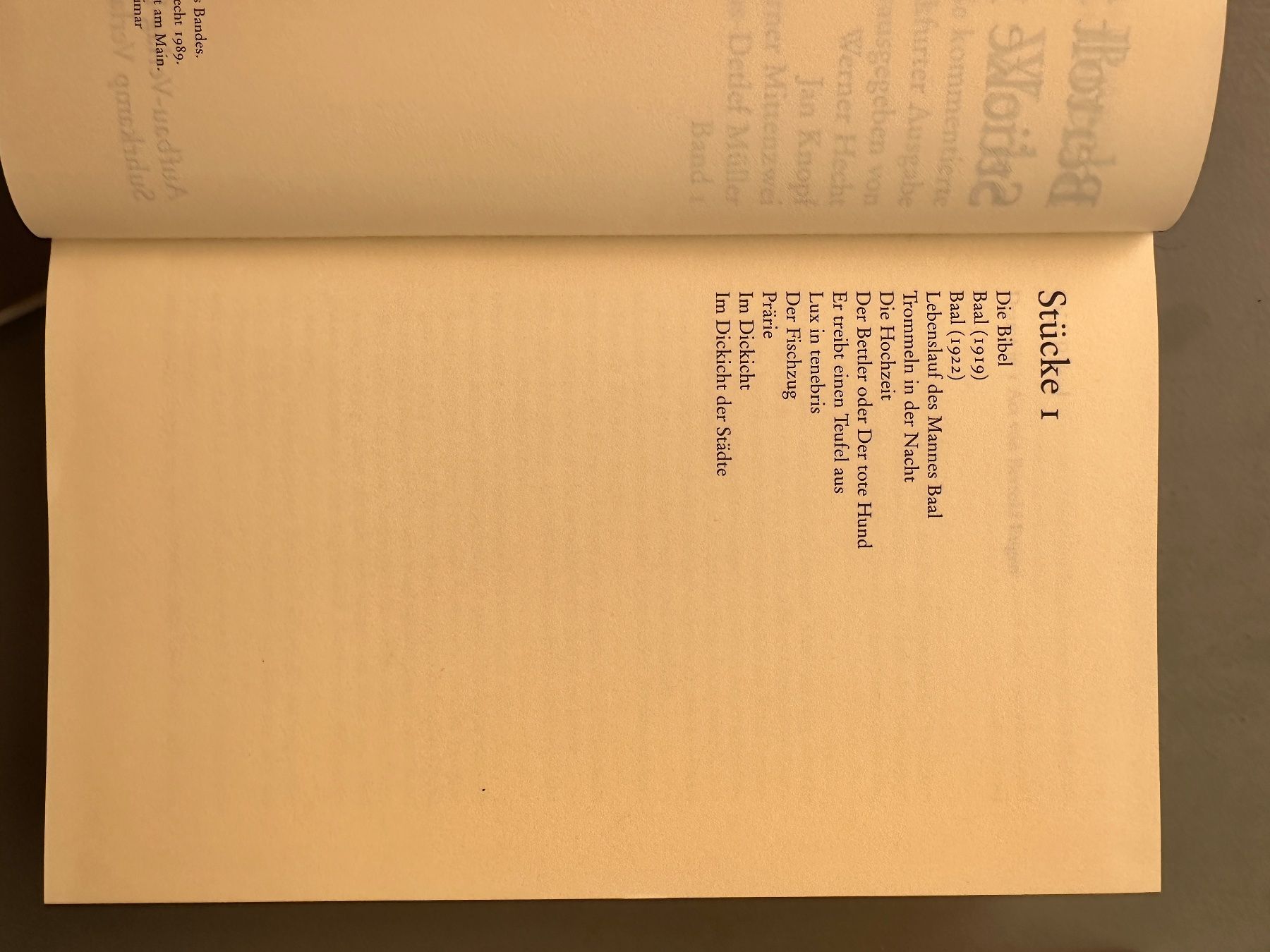 Bücher: Bertolt Brecht: Stücke 1-10 in elf Bänden. – Gebraucht aus Zürich von allp 4