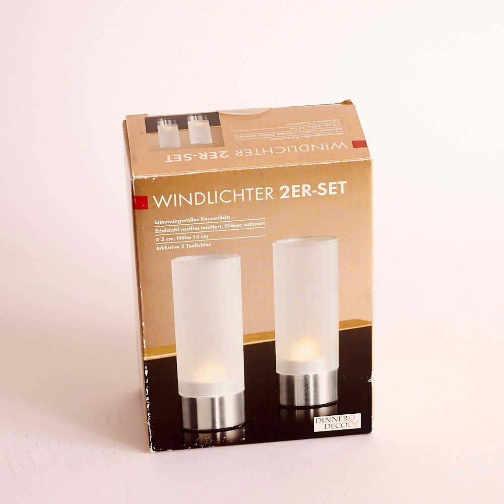 Portacandele: 2 fabrikneue Windlichter 2er Set – Nuovo e nell'imballaggio originale da Zetzwil venduto da indira60