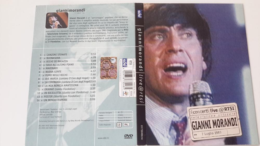 DVD concerto Live Gianni Morandi Muica italiana in dvd raro | Kaufen ...